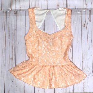 $5 LABOR DAY SALE ❤️ Charlotte Russe Lace Pink Babydoll Tank